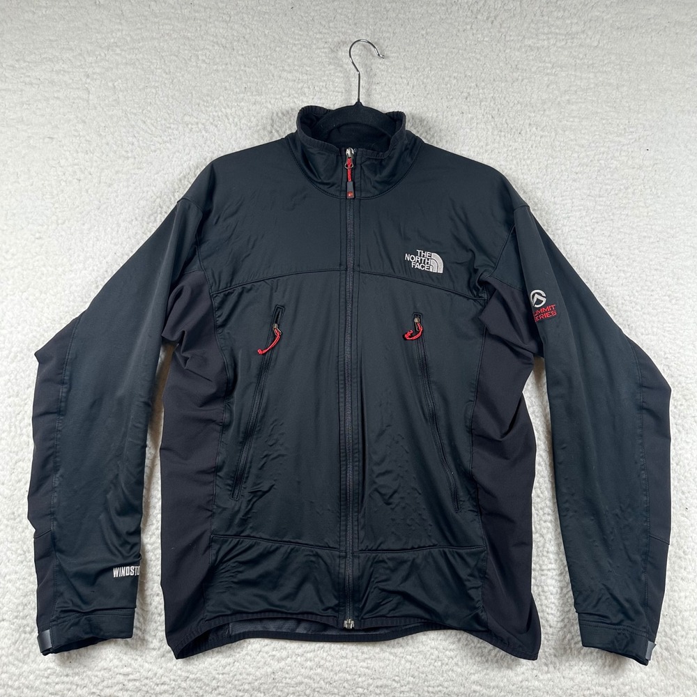 The North Face Summit Series Windstopper Jacket Mens Softshell M Black Hiking